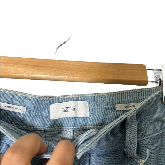 Closed Patchwork Two Tone High Waist Italian Made Jeans Women's 30 NWT $415 - Picture 6 of 7